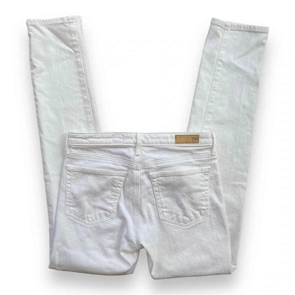 AG Adriano Goldschmied White The Prima Mid-Rise Cigarette Jeans Size 26 - Picture 8 of 16